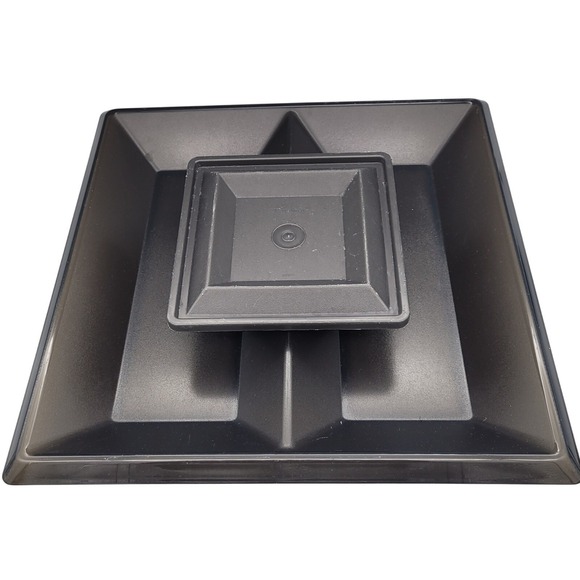 Tupperware Other - Tupperware Get Togethers Buffet Tray - Divider Dish - Lid Black 1385 1386 1387